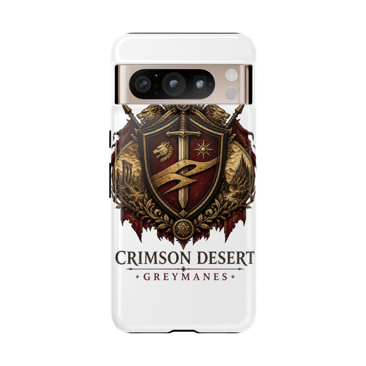 Crimson Desert "CRIMSON DESERT - GREYMANES" Phone Case - alternate angle 1, merchandise