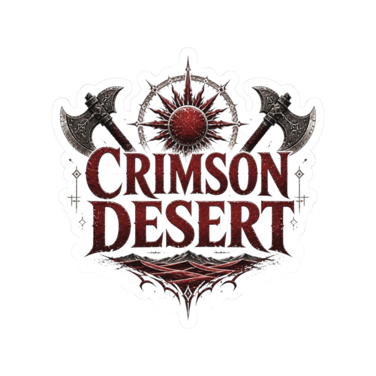 Crimson Desert "CRIMSON DESERT" Sticker - Official Stickers merchandise