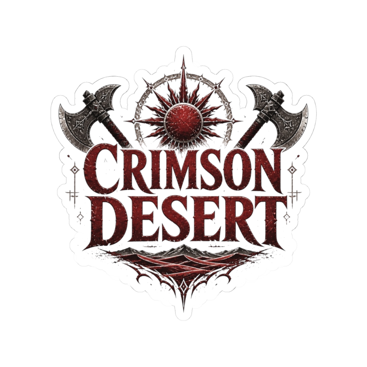 Crimson Desert "CRIMSON DESERT" Sticker - alternate angle 2, merchandise