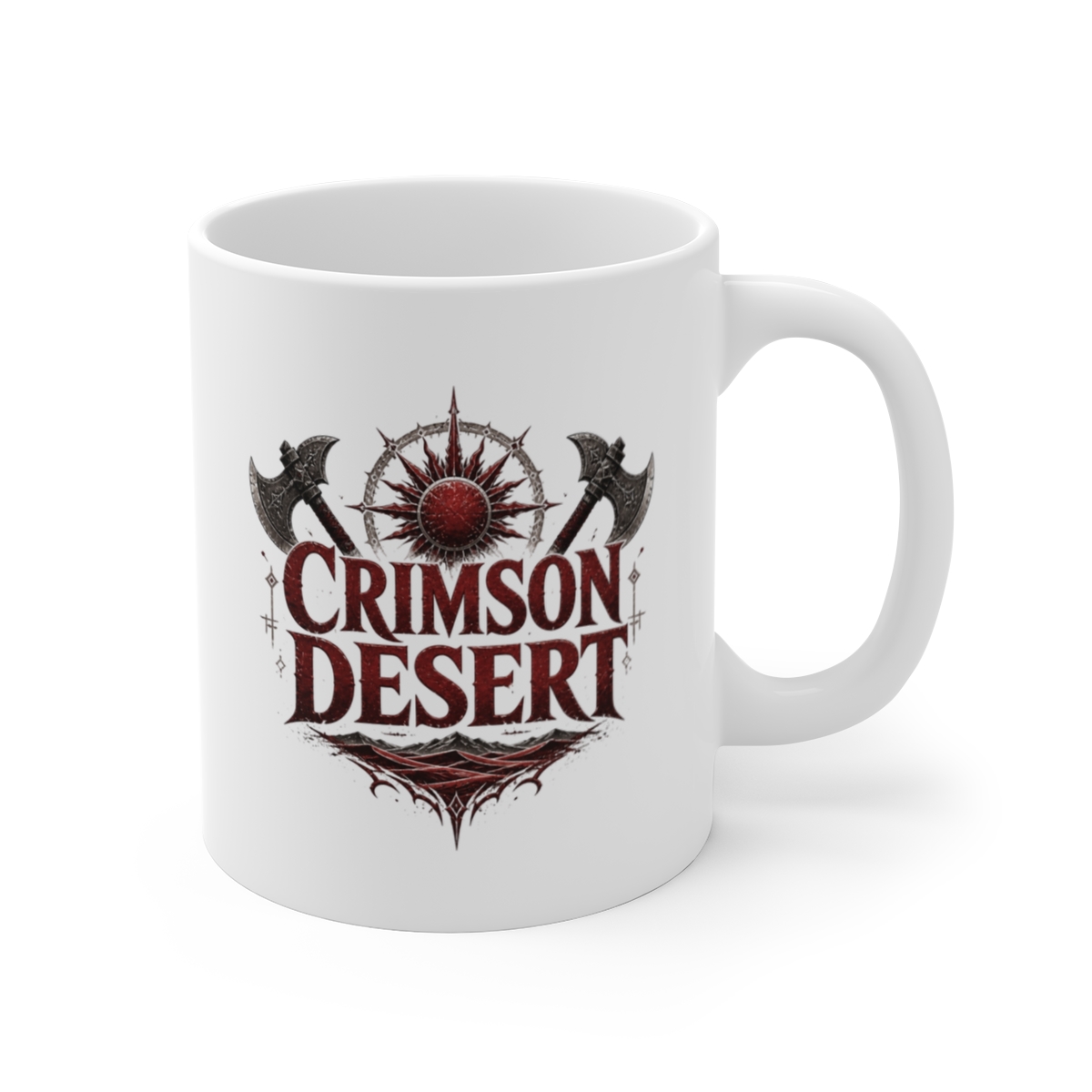 Crimson Desert "CRIMSON DESERT" White Mug — official Crimson Desert Mugs & Drinkware